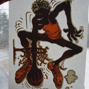 6 for $5. Retro iron on transfer basketball player